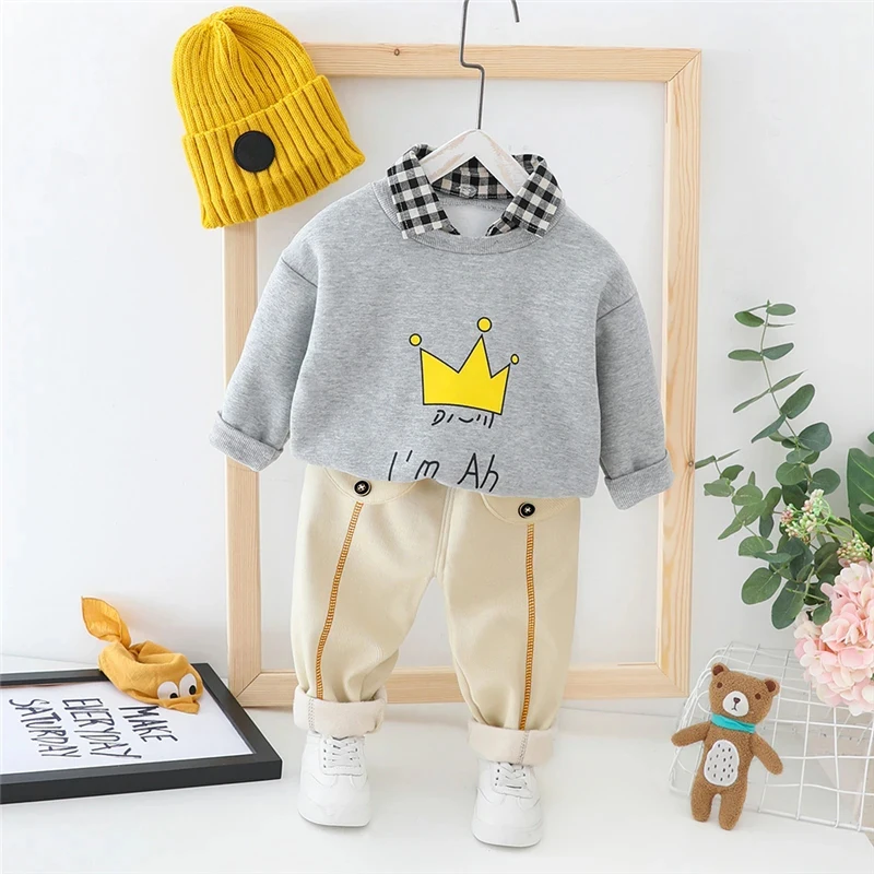 Winter Clothing Activities For Toddlers - Herfst Winter Kinderen Pluche Trui Broek