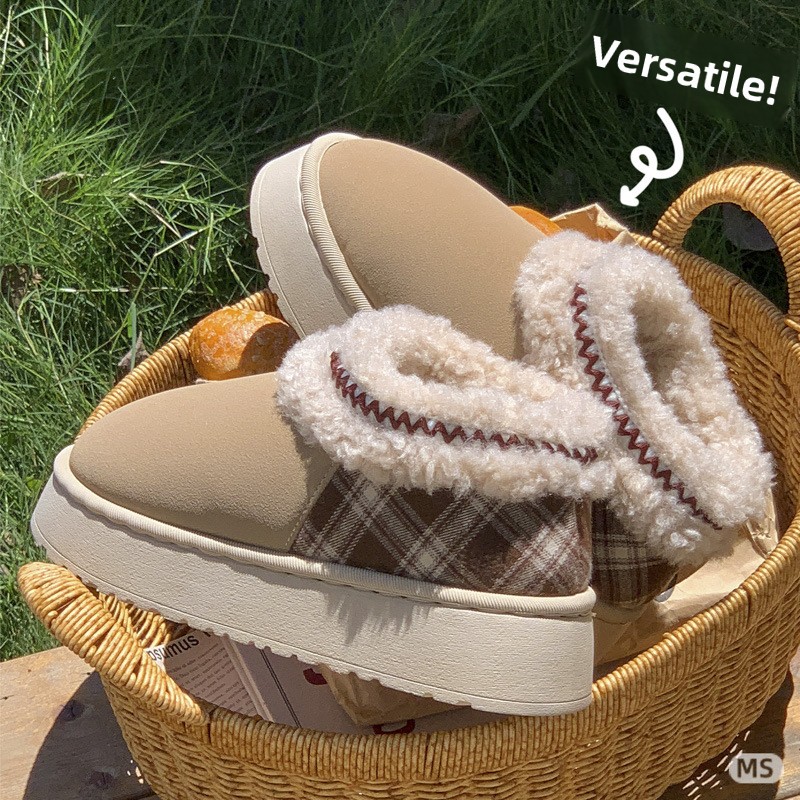 Winter Cloth - 2026 Platform Pluizige Slippers Dames/heren Huisflats