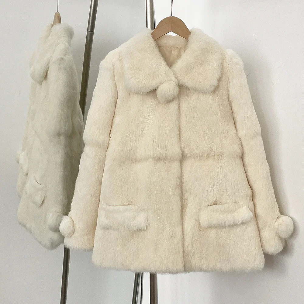 Winter Clothing Store - 2025 Echt Bont Jas Vrouwen Bovenkleding