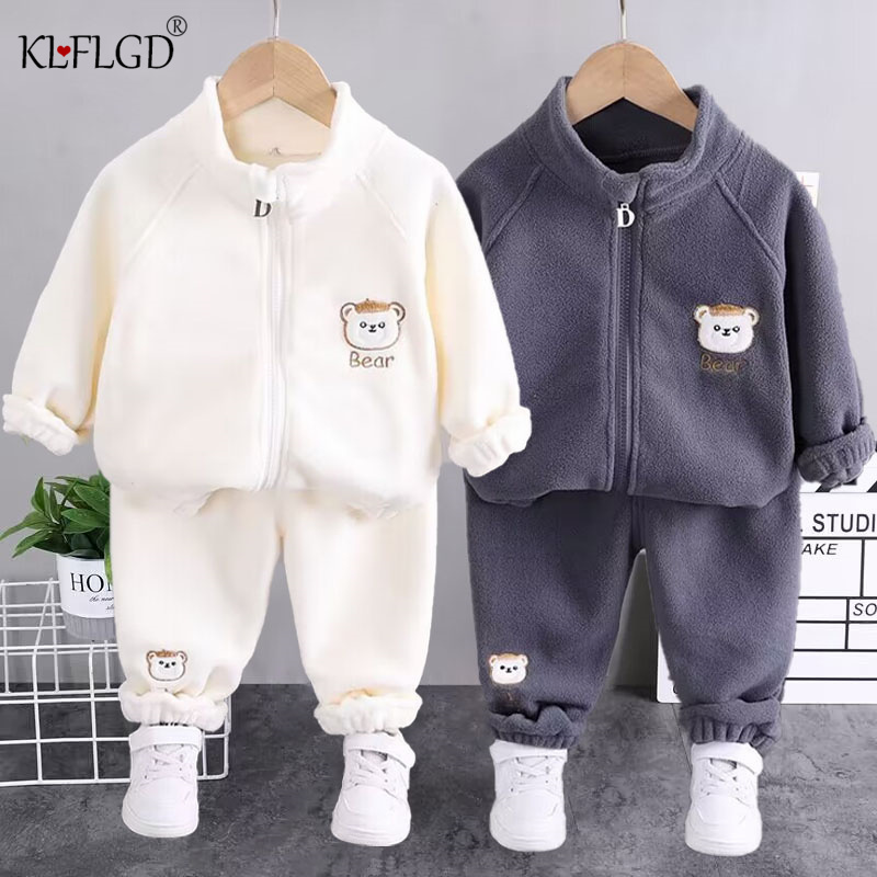 Winter Clothing Activities For Toddlers - 2024 nieuwe wintermeisjes pluche set voor