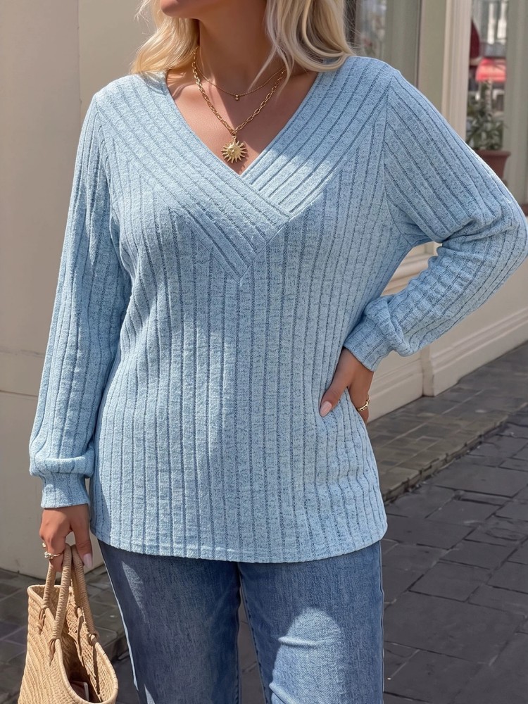 Winter Clothing Plus Size - Dames Plus Size L-3XL Casual gebreide