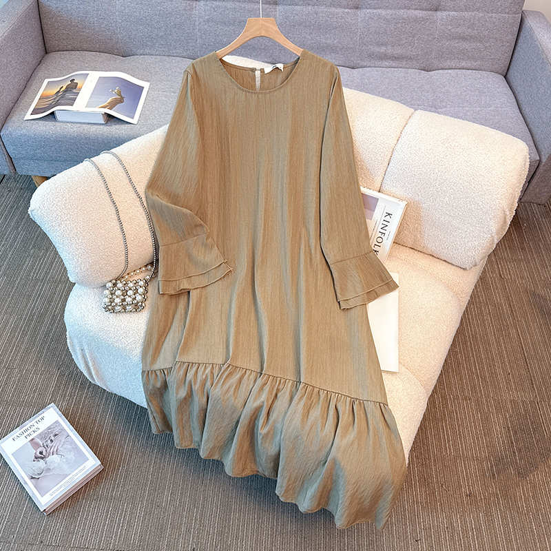 Winter Clothing Plus Size - Elegante vintage O-hals effen fairycore avond