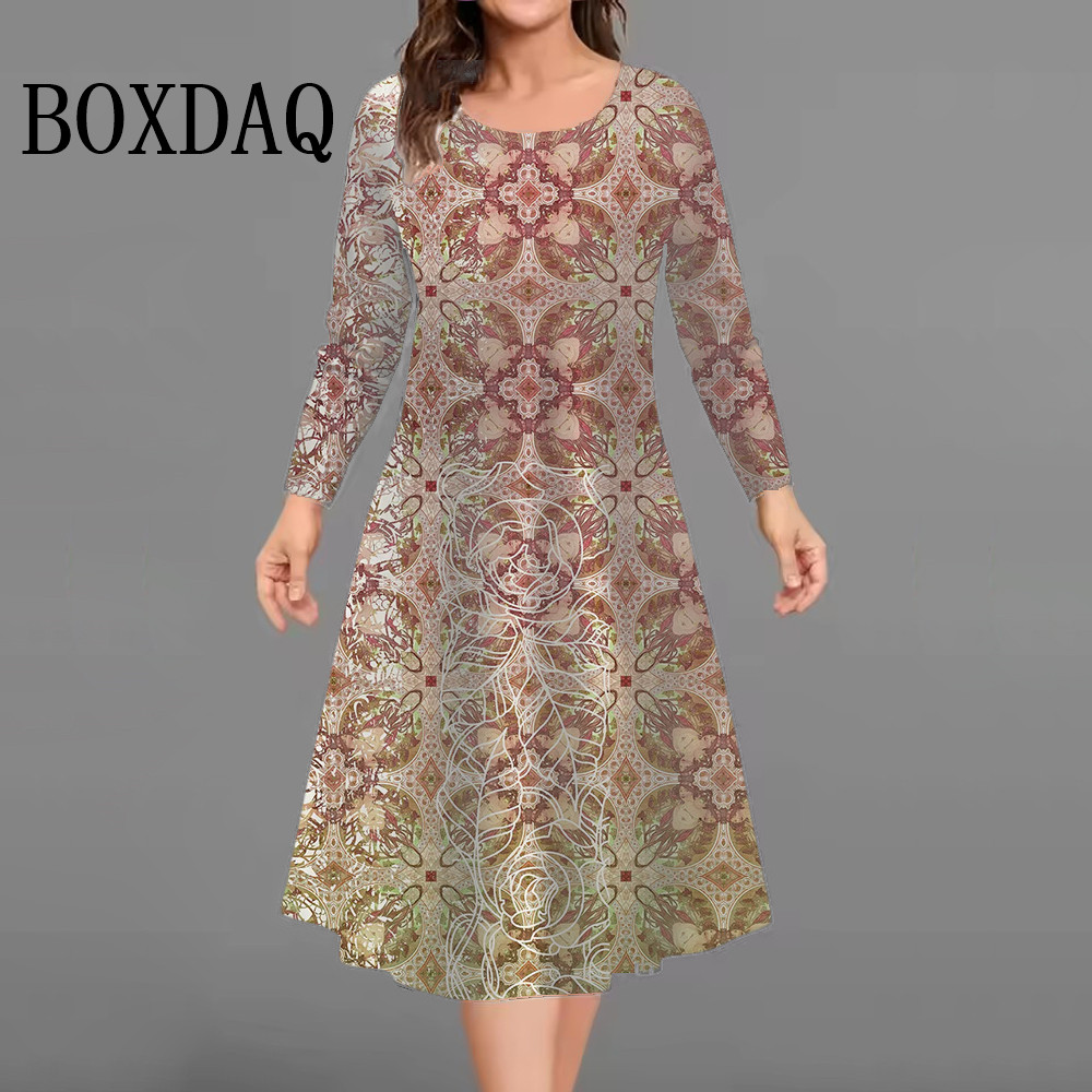 Winter Clothing Plus Size - Nieuwe mode elegante vrouwen jurken herfst
