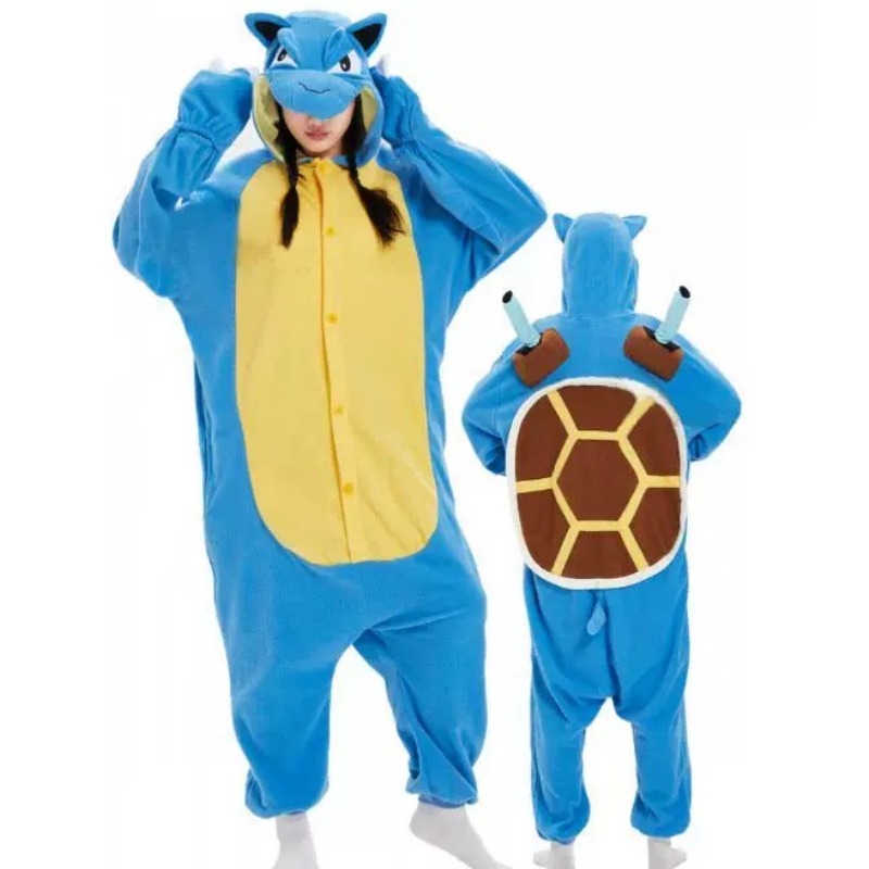 Winter Clothing Anime - Volwassen Pokemon Blastoise Kigurumi Cosplay Kostuum