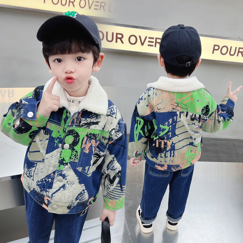 Winter Clothing Activities For Toddlers - Kids Baby Warm Denim Jasje Parka