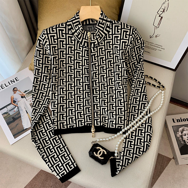 Winter Clothing Trends - Dames Fashion Print Temperament Jas Herfst