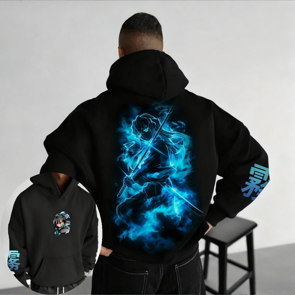 Winter Clothing Anime - Demon Slayer heren Hoodie Sweatshirt Muichiro