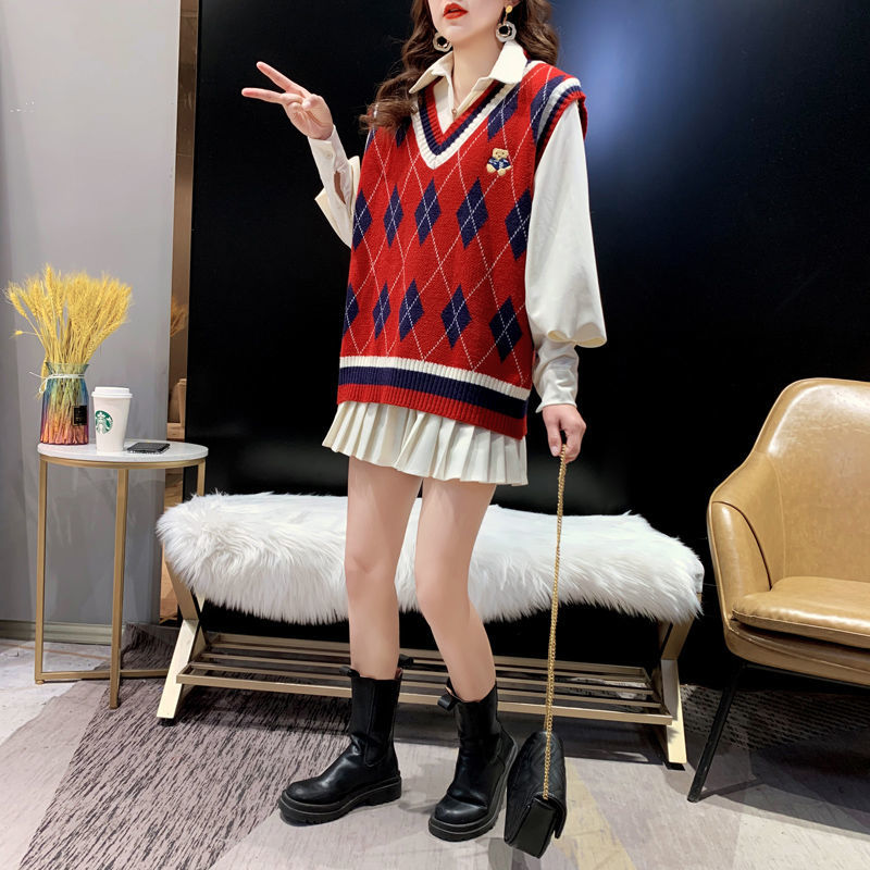 Rode gebreide vesten voor dame - Winter Clothing Trends recensie en prijs