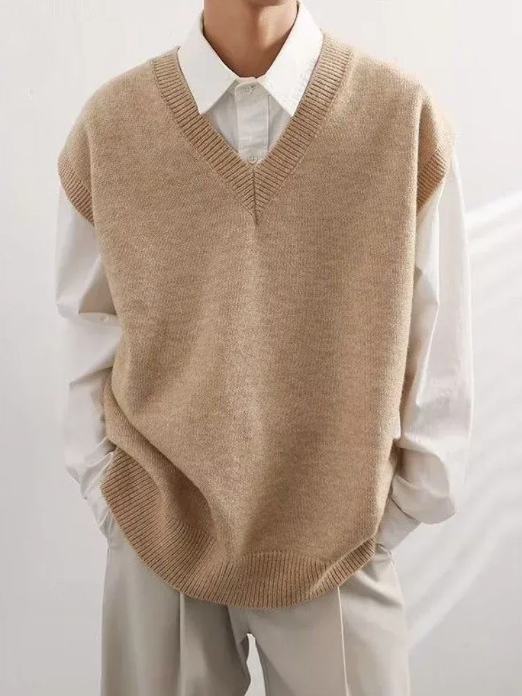 Vest Beige V-hals Gebreide tru - Winter Clothing Trends recensie en prijs