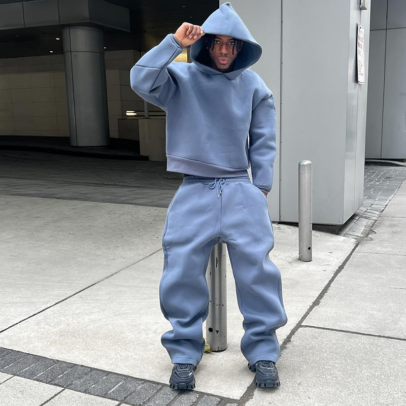 Herenhoodieset Effen kleur Een - Winter Clothing Website recensie en prijs