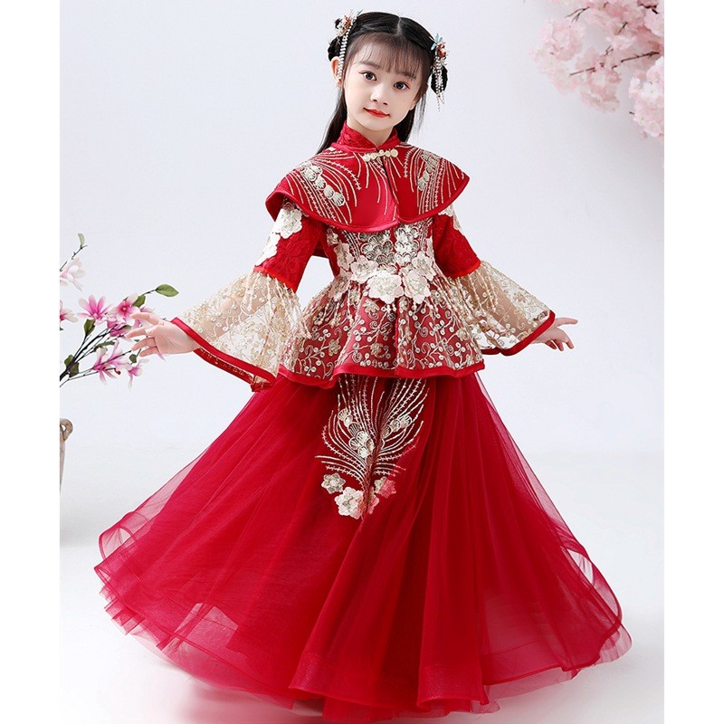 Meisjes Hanfu Cheongsam-kostuu - Winter Clothing Kids recensie en prijs